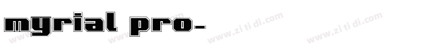 myrial pro字体转换